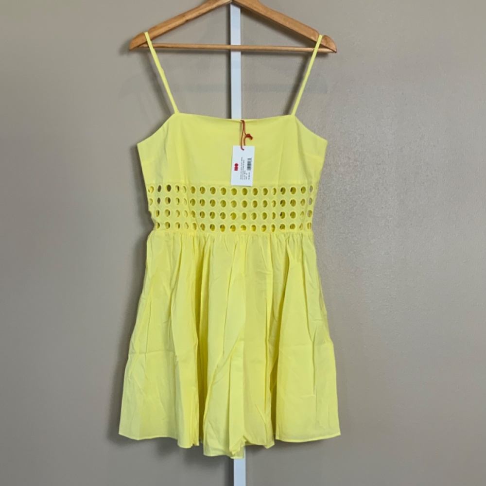 Solid & Striped Yellow Mini Dress - image 5